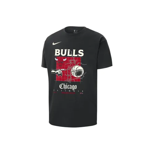nike Chicago Bulls Courtside T-Shirt Chicago Bulls Мужской Черный
