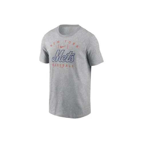 nike New York Mets Дом Команда Athletic Свод T Рубашка Мужской Серый