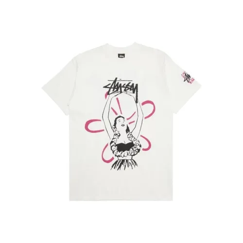 Stussy Белый Мужской T-Рубашки