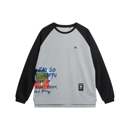 Wild Child Club Реглан рукав T-рубашка Унисекс Серый Черный