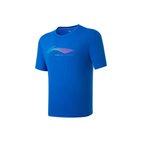Подкладка Badminton series рукав с оборкой футболка T унисекс кришталево-синий