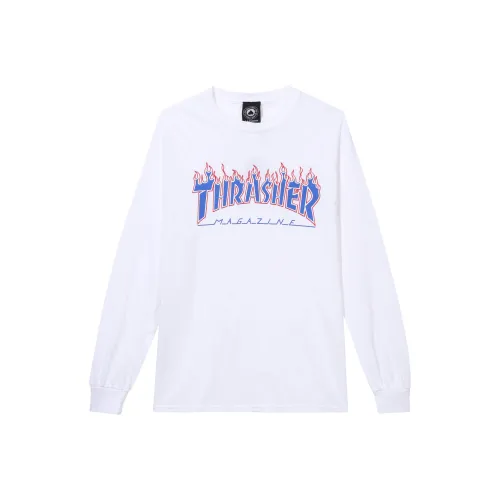 Thrasher Белая Унисекс Футболка
