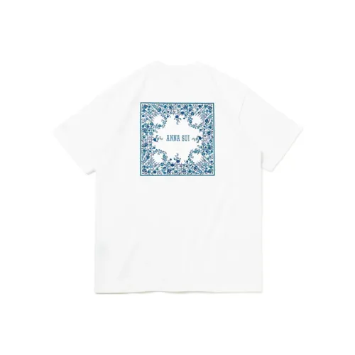 New Era ANNA SUI Коллаборация Белый Унисекс T-рубашки