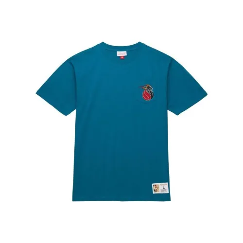 Mitchell Ness Blue Men's T-Shirts Mitchell Ness Синие Мужские Футболки