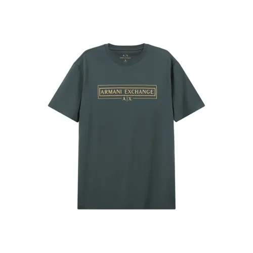 ARMANI EXCHANGE T-рубашка мужская темно-зеленая