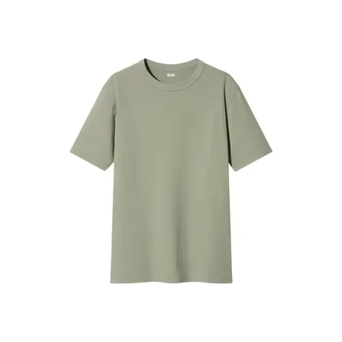 UNIQLO SS24 T Рубашка Унисекс Изумрудно-зеленый