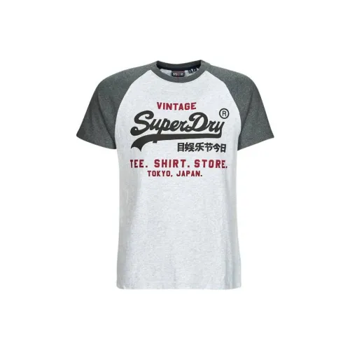 SUPERDRY Серый Мужской T-Рубашки
