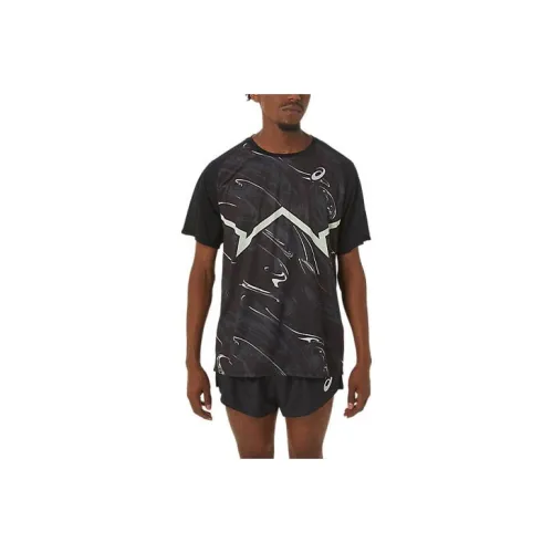 Asics Track Elite Cool Черные Мужские Т-Рубашки