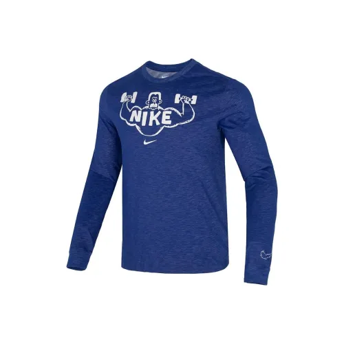 Nike Blue Men's T-Shirts Найк Синий Мужские Футболки