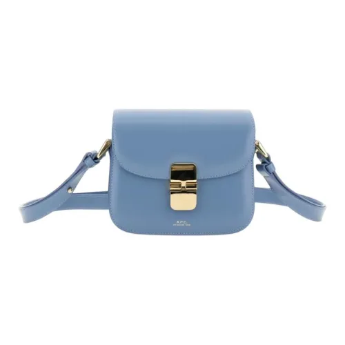 A.P.C Кожа Сумка через плечо Маленькая Женская Синяя