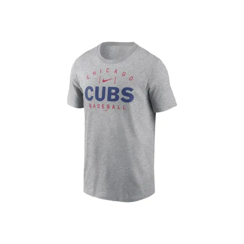 nike Chicago Cubs Дом Команда Athletic Свод T Рубашка Мужская Серого цвета