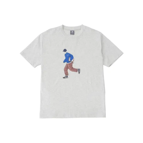 New Balance совместная серия Серый Вереск Мужская T-рубашка