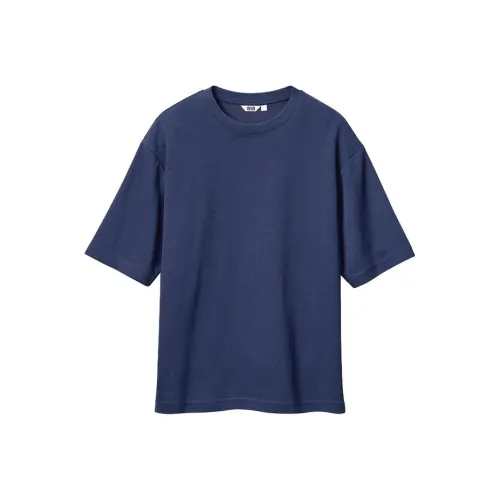 Uniqlo U Collection Темно-синие Мужские T-рубашки