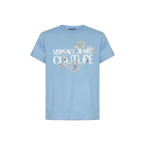 VERSACE JEANS COUTURE Синие Мужские T-рубашки