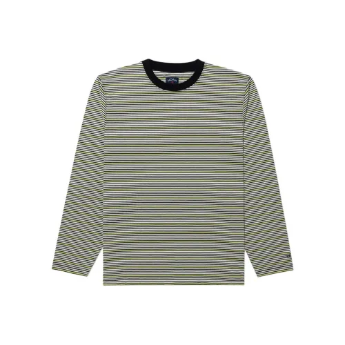 NOAH совместный бренд Green And Белые полосы Мужская T-рубашка