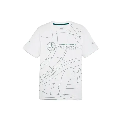 PUMA Mercedes AMG Petronas F1 T-Shirt Мужской Белый