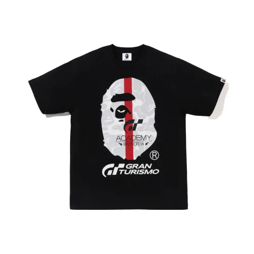 A BATHING APE BAPE X GRAN TURISMO Co Брендированная Серия Черные Мужские Рубашки