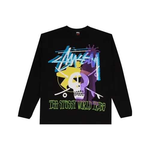 Stussy Черные Мужские T-Рубашки