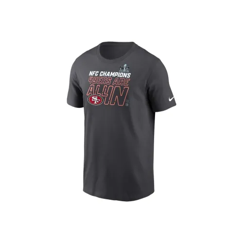 nike San Francisco 49ers 2023 NFC Champions Trophy Collection T-Shirt Men's Anthracite