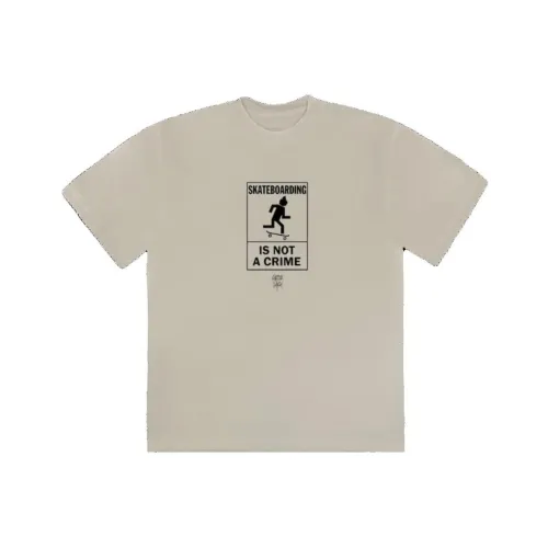 Travis Scott Бежевый Мужской T-Рубашка