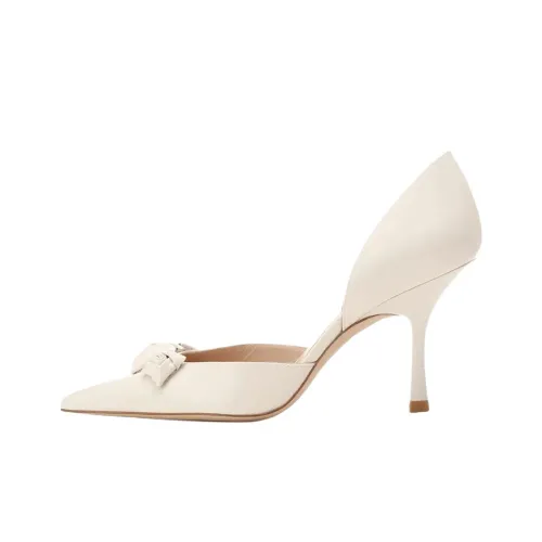 Stuart Weitzman SW Rosie D'Orsay Низкий каблук Высокий каблук 8,5 см Женские Белые