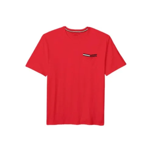 Tommy Hilfiger Red Men's T-Shirts Томми Хилфигер Красные Мужские Футболки