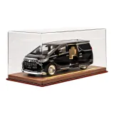 [Черный] 1:18 Toyota Alphard + Коричневая кожа Пылезащитный чехол