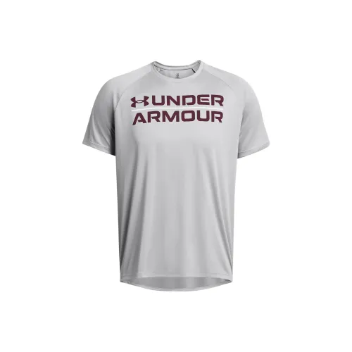 Under Armour T-Shirt Мужской Серебряный