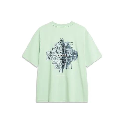 LINING Wade Collection T-Shirt Унисекс Бамбук Зеленый