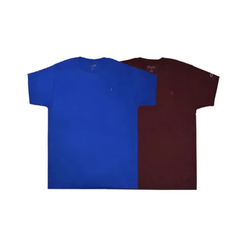 Чемпион Королевский синий + Бургундский Унисекс T-рубашки