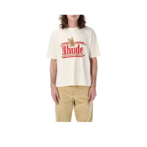 RHUDE Белая Мужская T-Рубашка