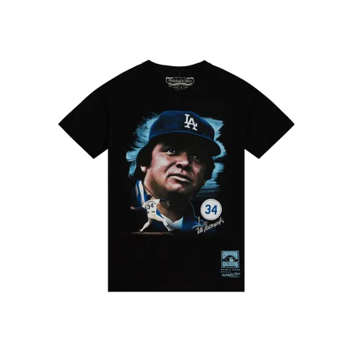 MITCHELL NESS Портрет Tee Los Angeles Dodgers Fernando Valenzuela T-Shirt Мужская Черная