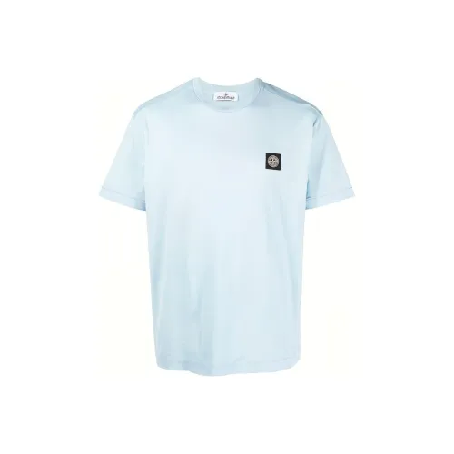 STONE ISLAND Рубашка Мужская Светло-Синяя