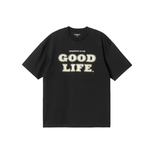 Carhartt WIP Туманный T Рубашка T Рубашка Мужская Черная