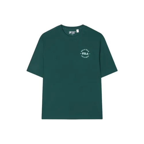 FILA T-Shirt Унисекс Темный Лесной Зеленый