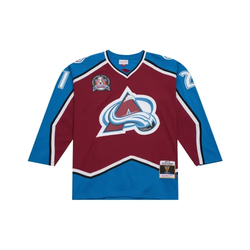 Mitchell Ness Blue Men's T-Shirts Mitchell Ness Синие Мужские Футболки