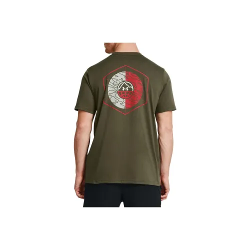 Under Armour T-Shirt Мужская Армейский Зеленый