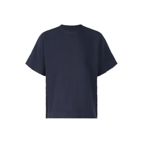 ISSEY MIYAKE Темно-синие мужские футболки T