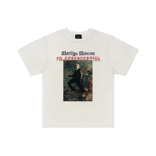 False Perception состаривание белая унисекс футболка