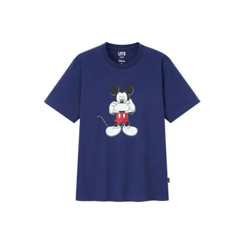 UNIQLO T-Shirt Unisex Темно-синий