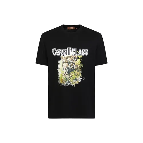 Cavalli Class T Рубашка Мужская Черная