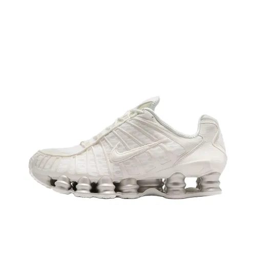 Nike Shox TL Series Slip-resistant Abrasion-resistant Low Top Casual Running Shoes Women's White