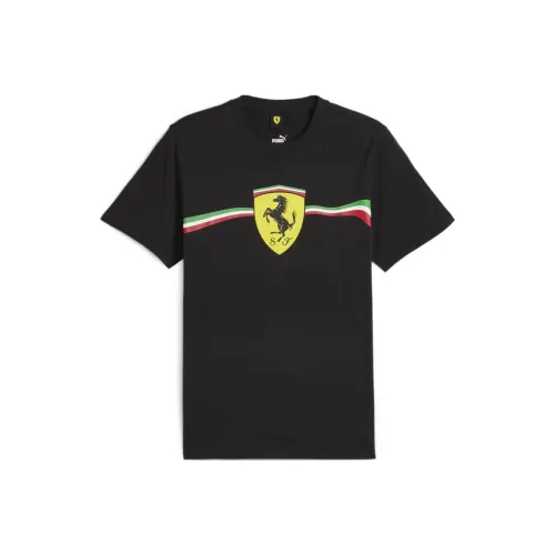 PUMA x FERRARI T-Shirt Мужской Черный