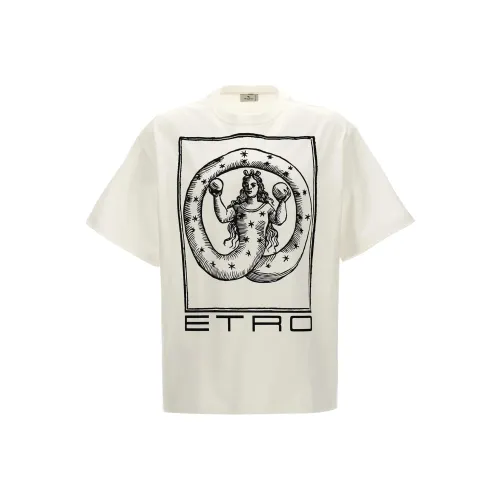 ETRO Белая Мужская T-рубашка