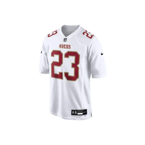 nike Christian McCaffrey San Francisco 49ers T-Shirt Мужской Белый