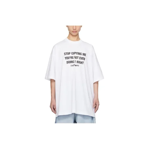 Vetements Белая Мужская T-Рубашка