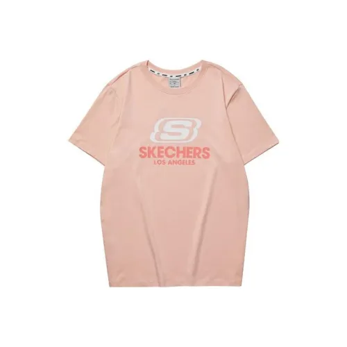 Skechers T-Shirt Унисекс Персиково-Розовый