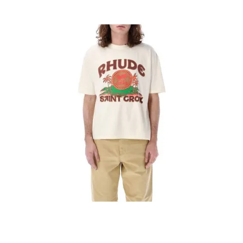 RHUDE Хаки Мужская T-рубашка