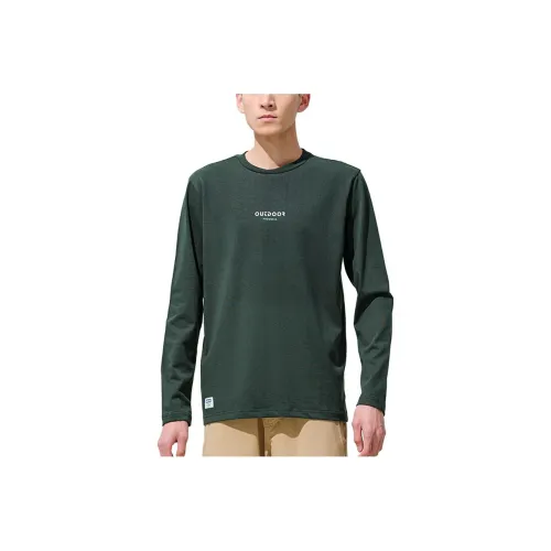 OUTDOOR PRODUCTS Кустарниковый зеленый Мужская футболка с коротким рукавом