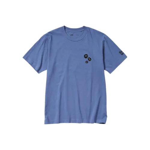 UNIQLO x JIBOLIGONGZUOSHI LIANMINGKUAN SS24 T-Shirt Унисекс Синий